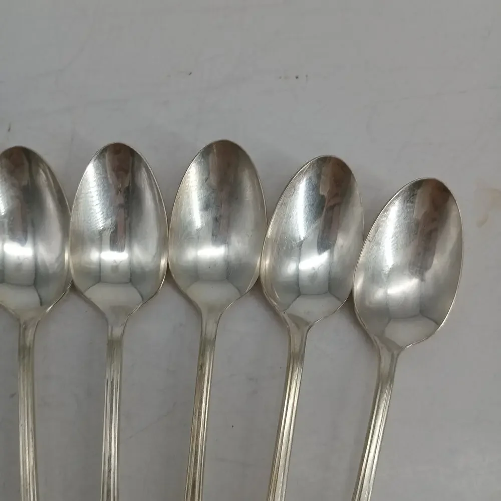 8X LHTsp Harmony House Wallace Serenade Silverplate Long Handled Tea Spoons Vtg